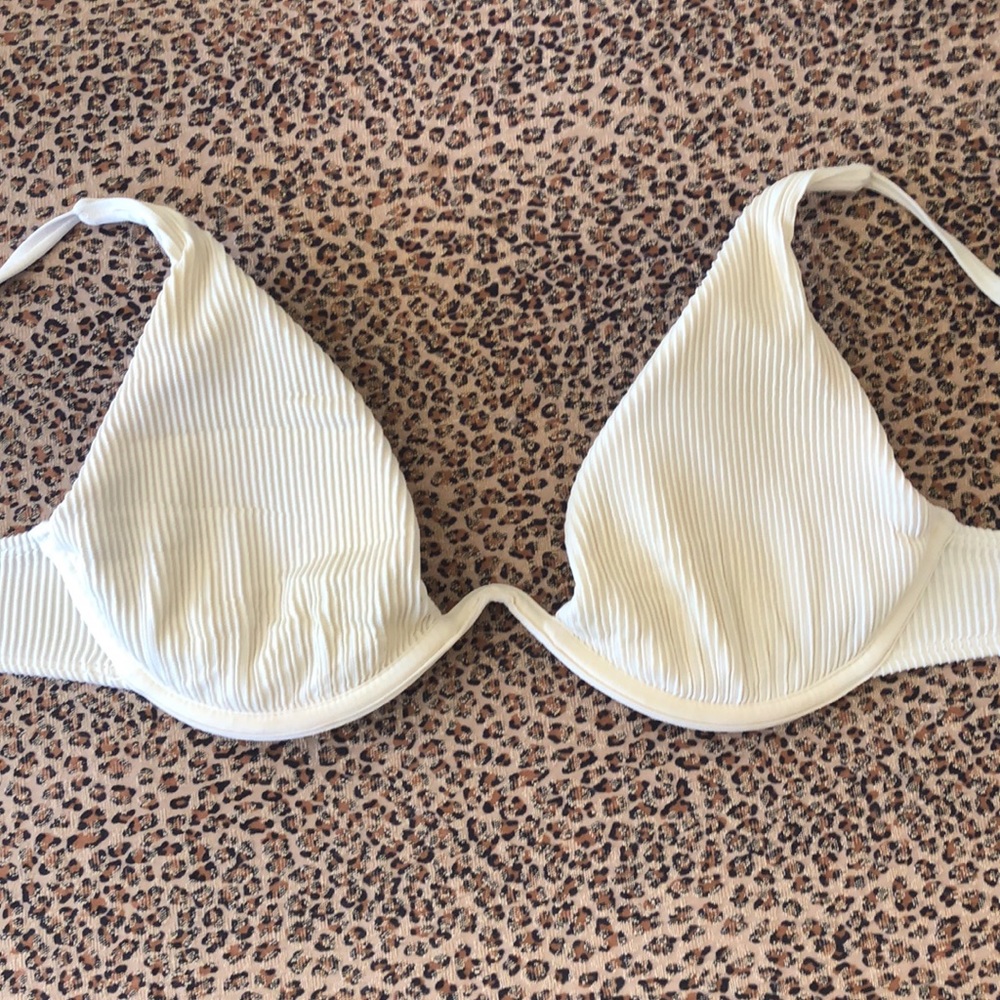 Garage Maillot Swim underwire creamy white bikini bra top